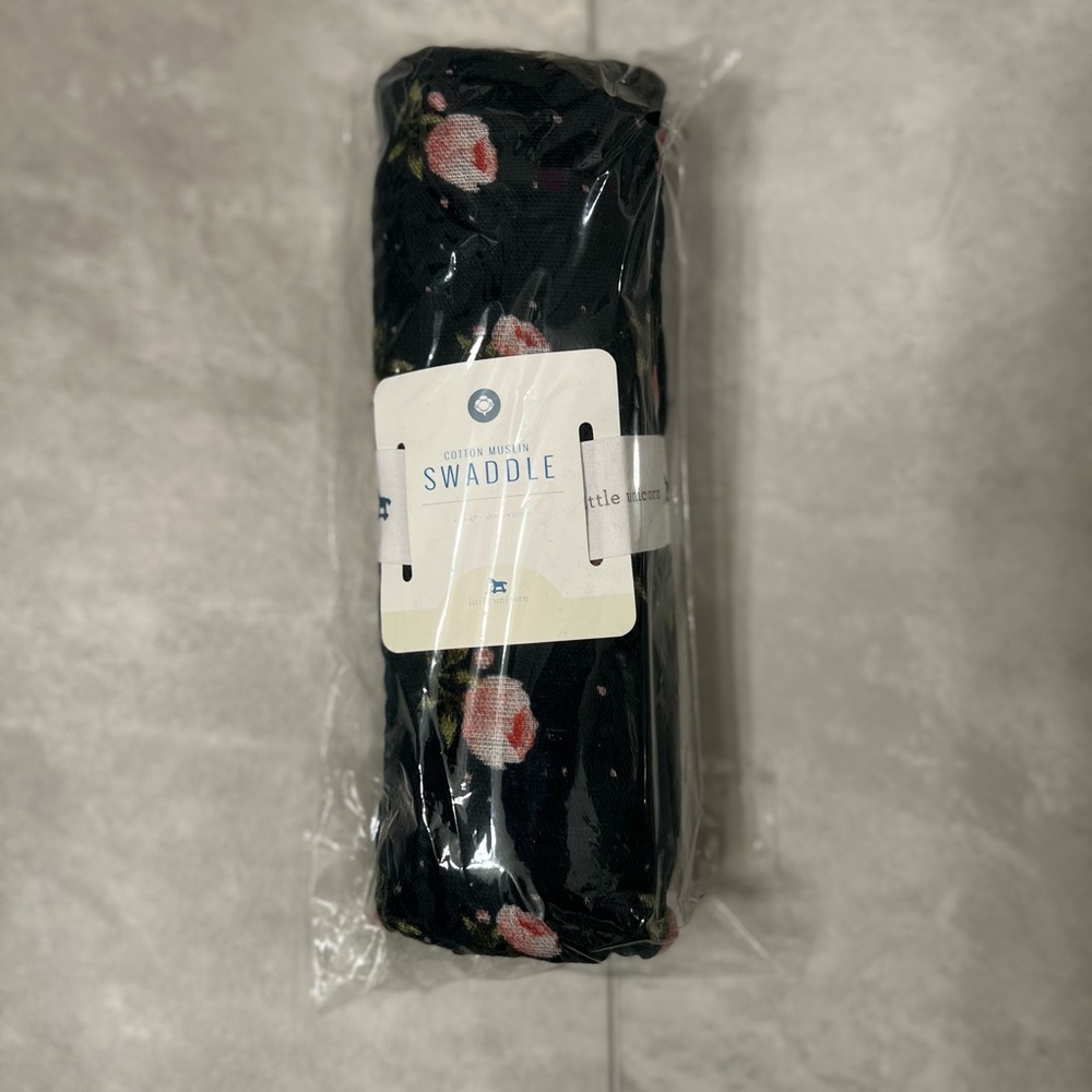 Little Unicorn Floral Cotton Muslin Swaddle